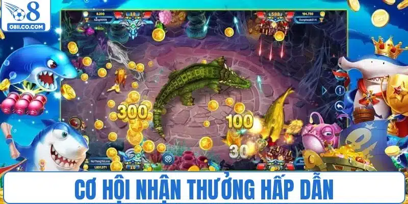 Cơ hội nhận thưởng hấp dẫn trong bắn cá rùa xanh
