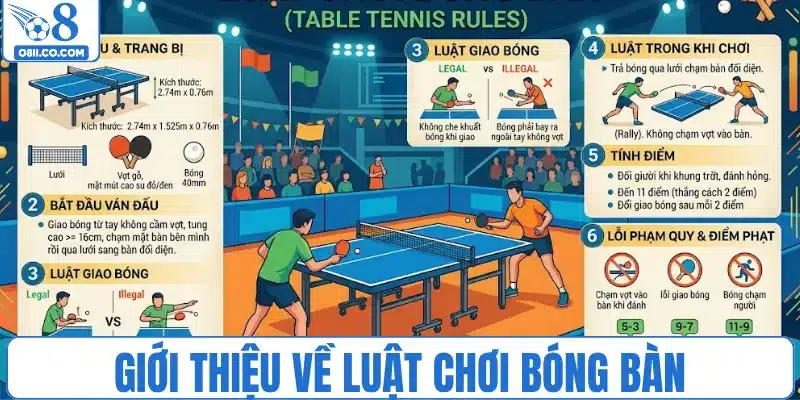 Giới thiệu về luật chơi bóng bàn