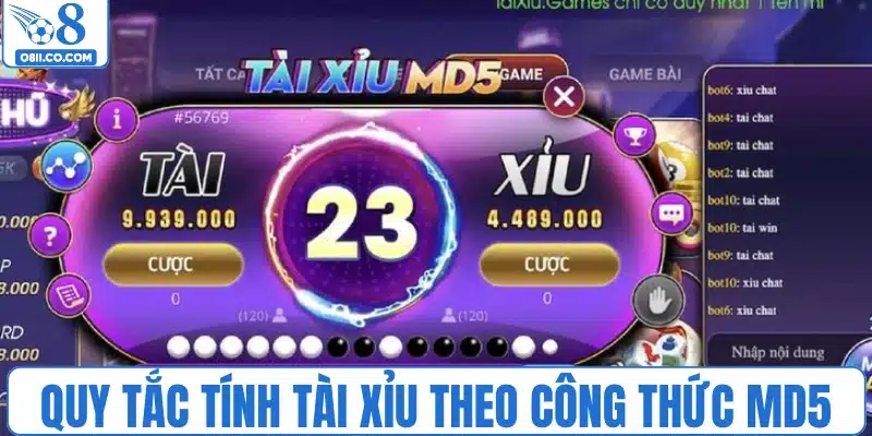 Quy tắc tính tài xỉu theo công thức MD5