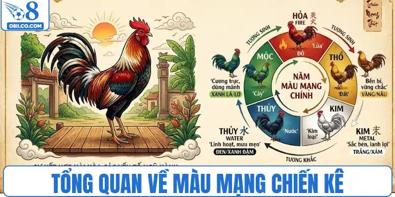 Tổng quan về màu mạng chiến kê